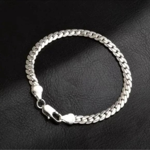 NEW SILVER 8 CM LONG 925 BRACELET - Picture 4 of 5